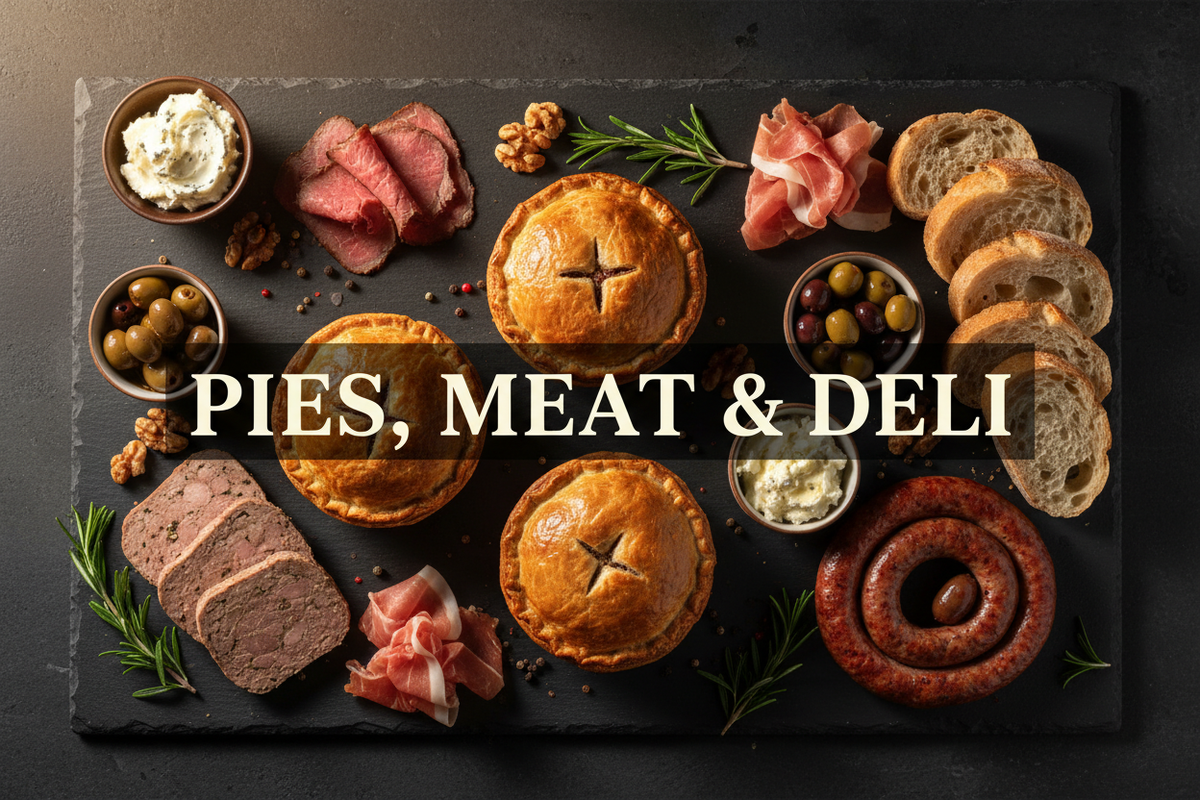 PIES, MEAT & DELI