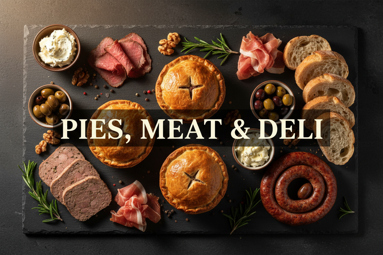 PIES, MEAT & DELI