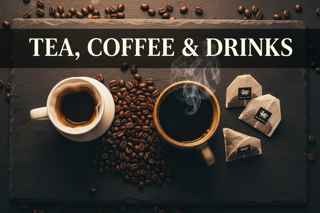 TEA, COFFEE & DRINKS