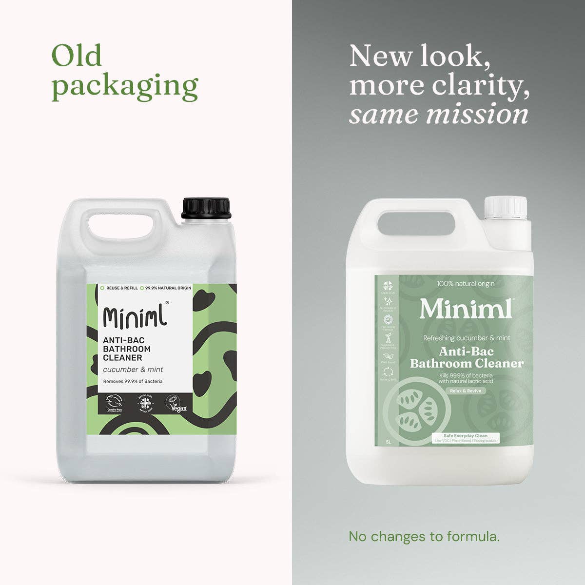 Anti-Bac Bathroom Cleaner - Cucumber + Mint 5L Refill