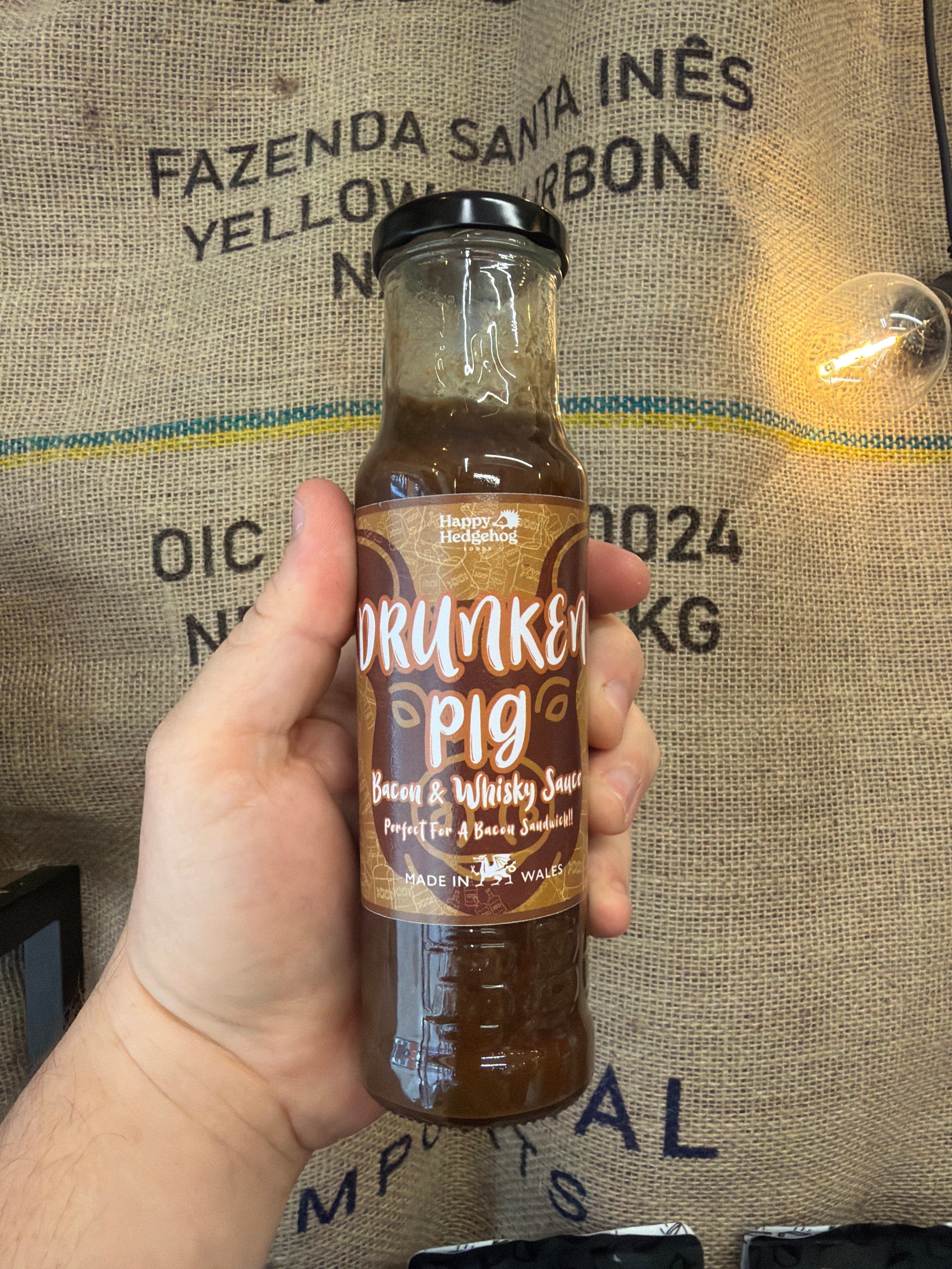 Happy Hedgehog - Drunken Pig Whiskey & Bacon Brown Sauce