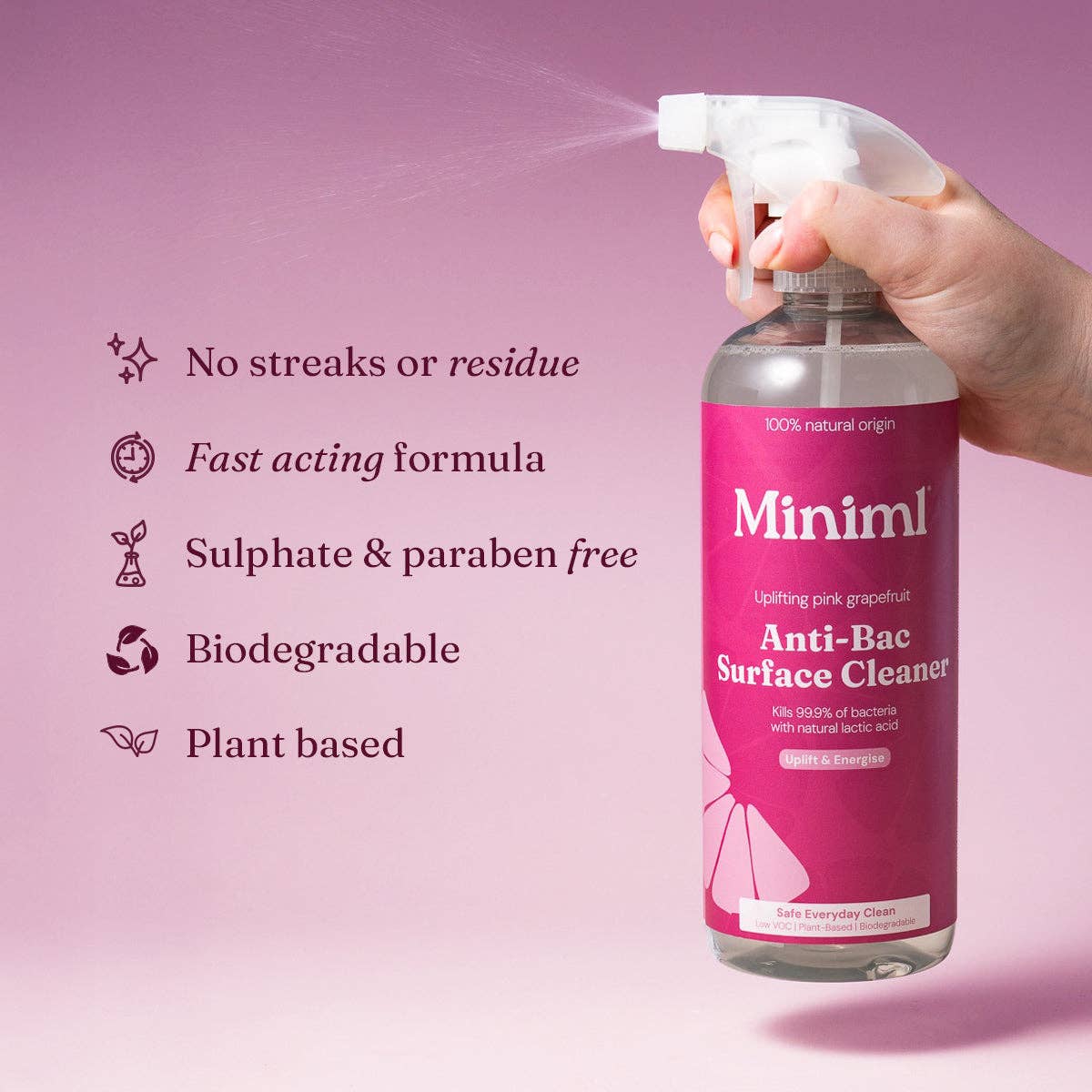 Anti-Bac Surface Cleaner - Pink Grapefruit 5L Refill