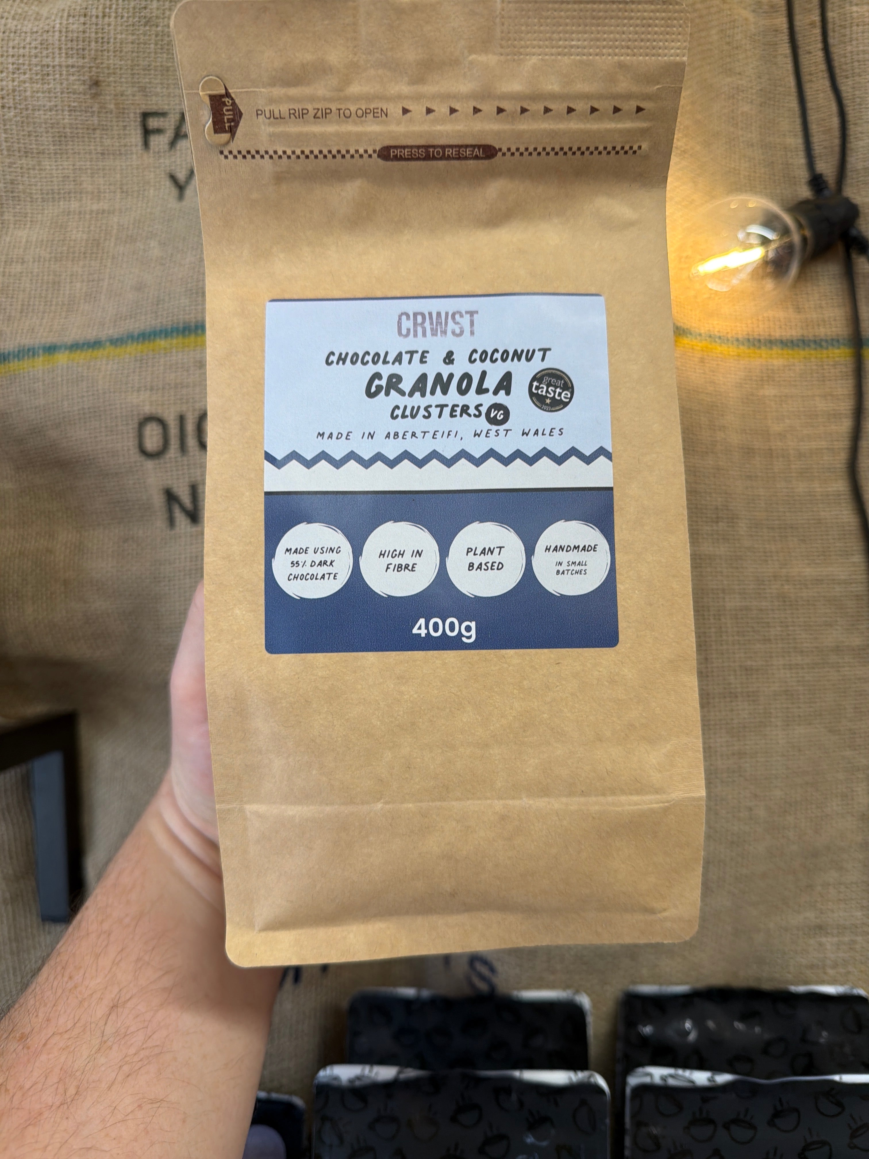 Crwst Chocolate and Coconut Granola 400g