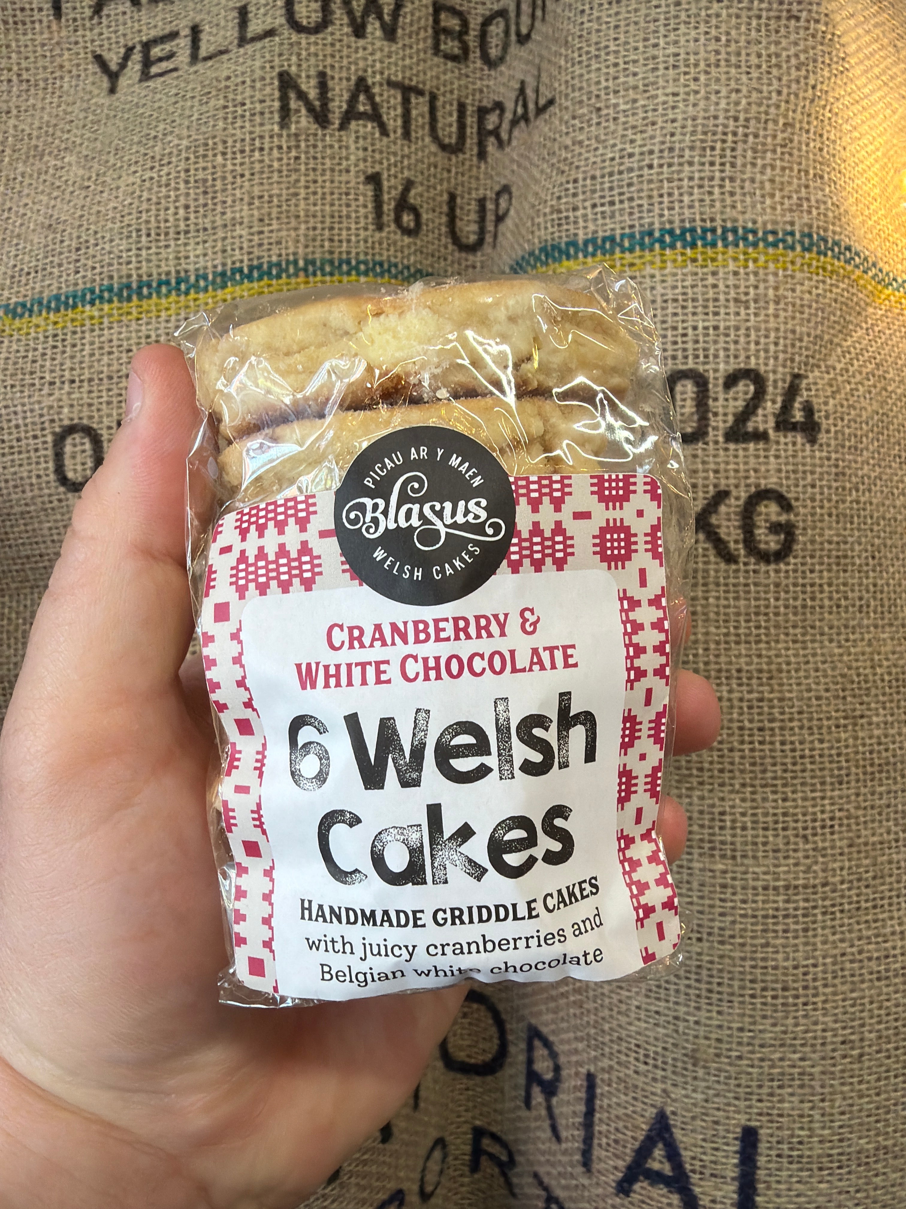 Blasus Cranberry & White Chocolate Welsh Cakes