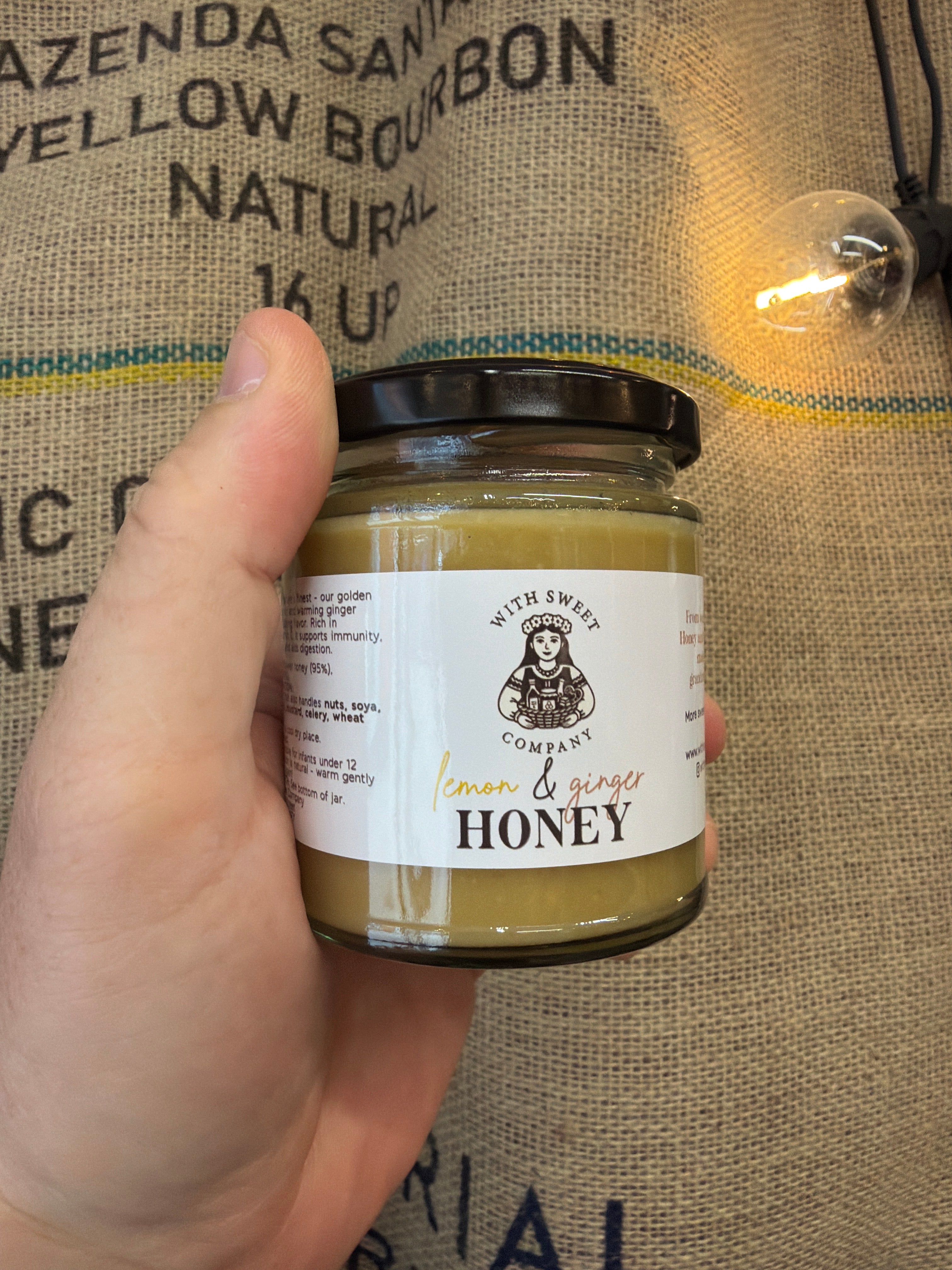 Lemon & Ginger Honey- With Sweet Co