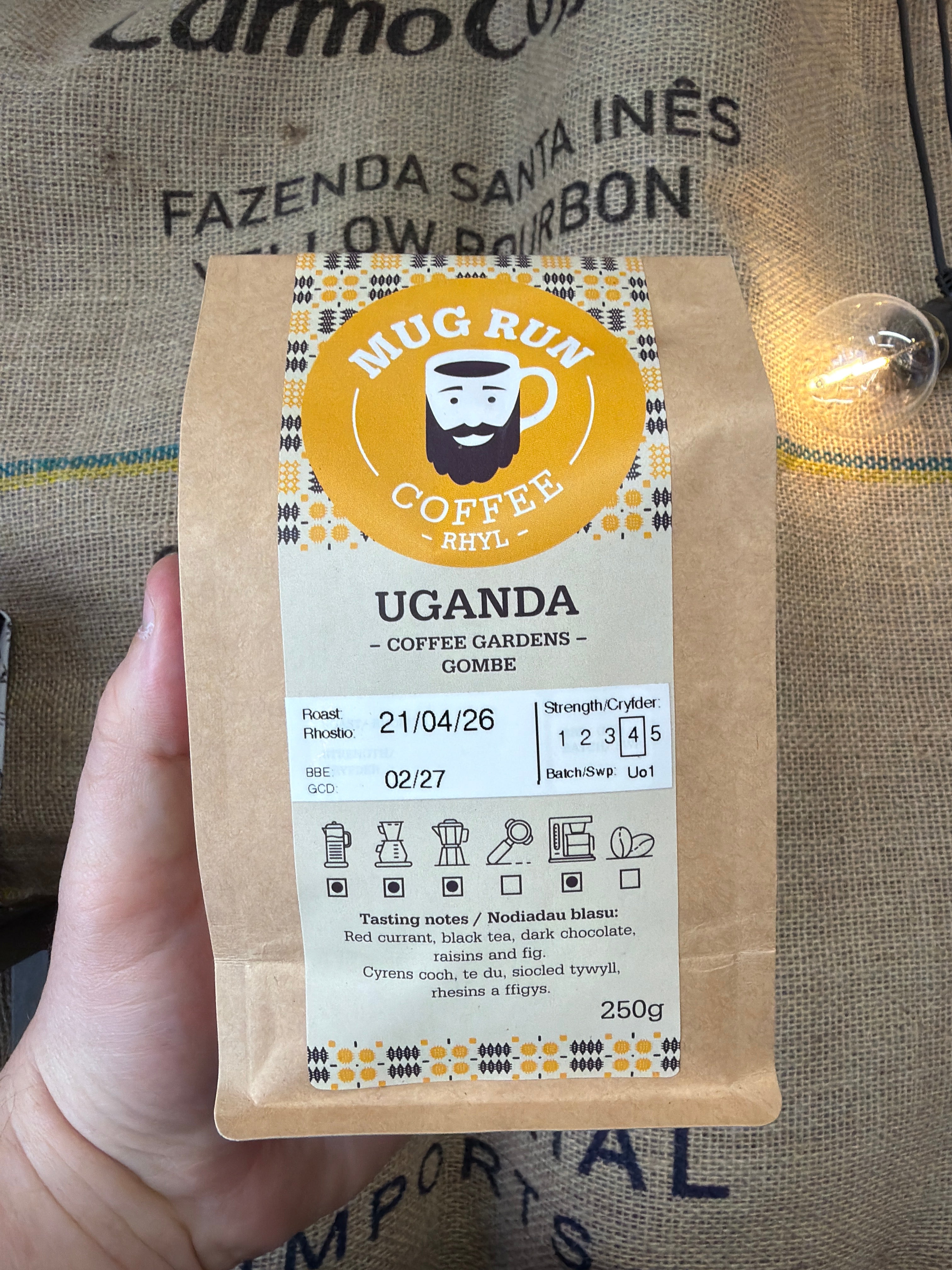 Mug Run - Uganda: Coffee Gardens - Gombe 250g Coarse
