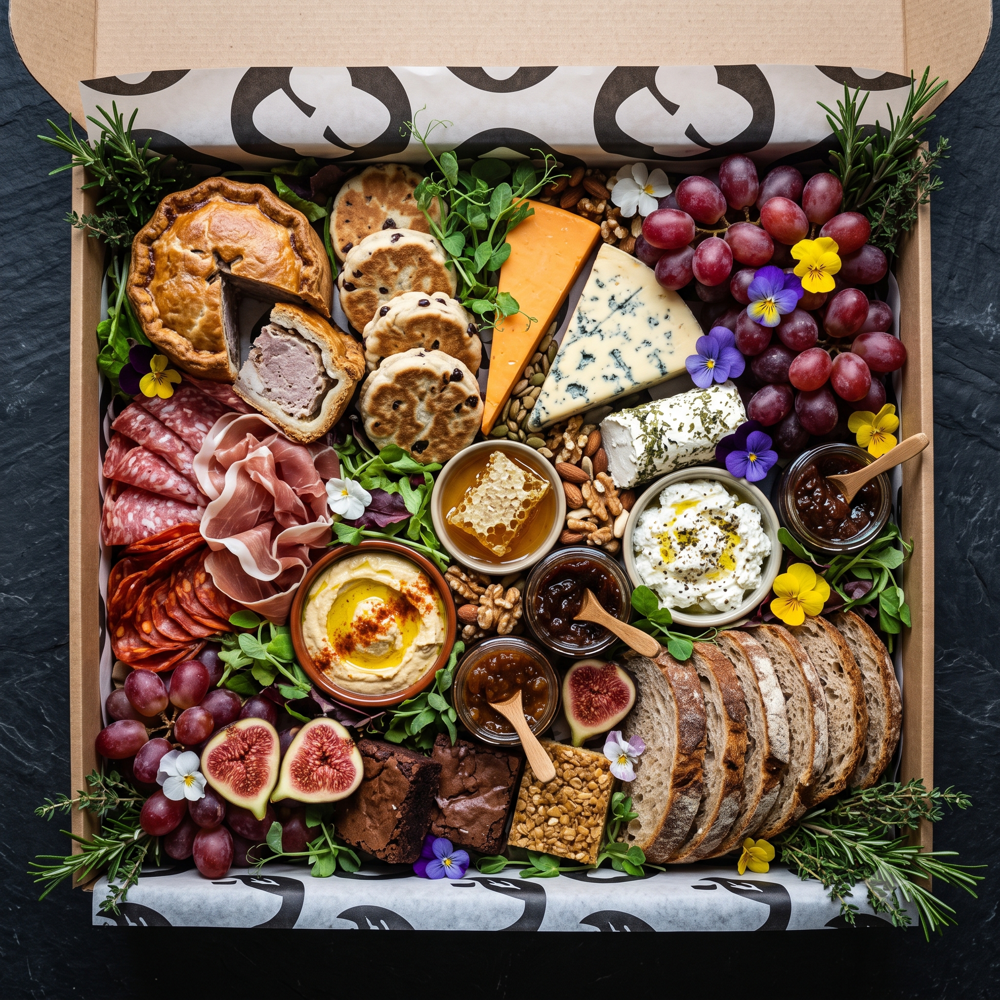 The Black Bull Grazing Box for 8