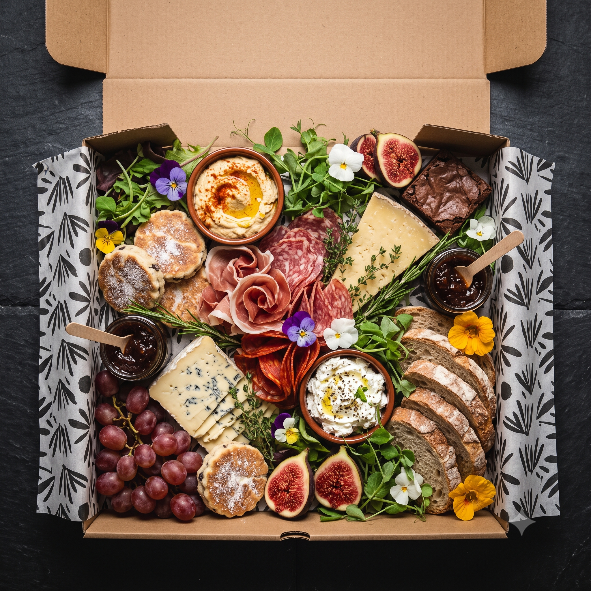 The Black Bull Grazing Box for 4