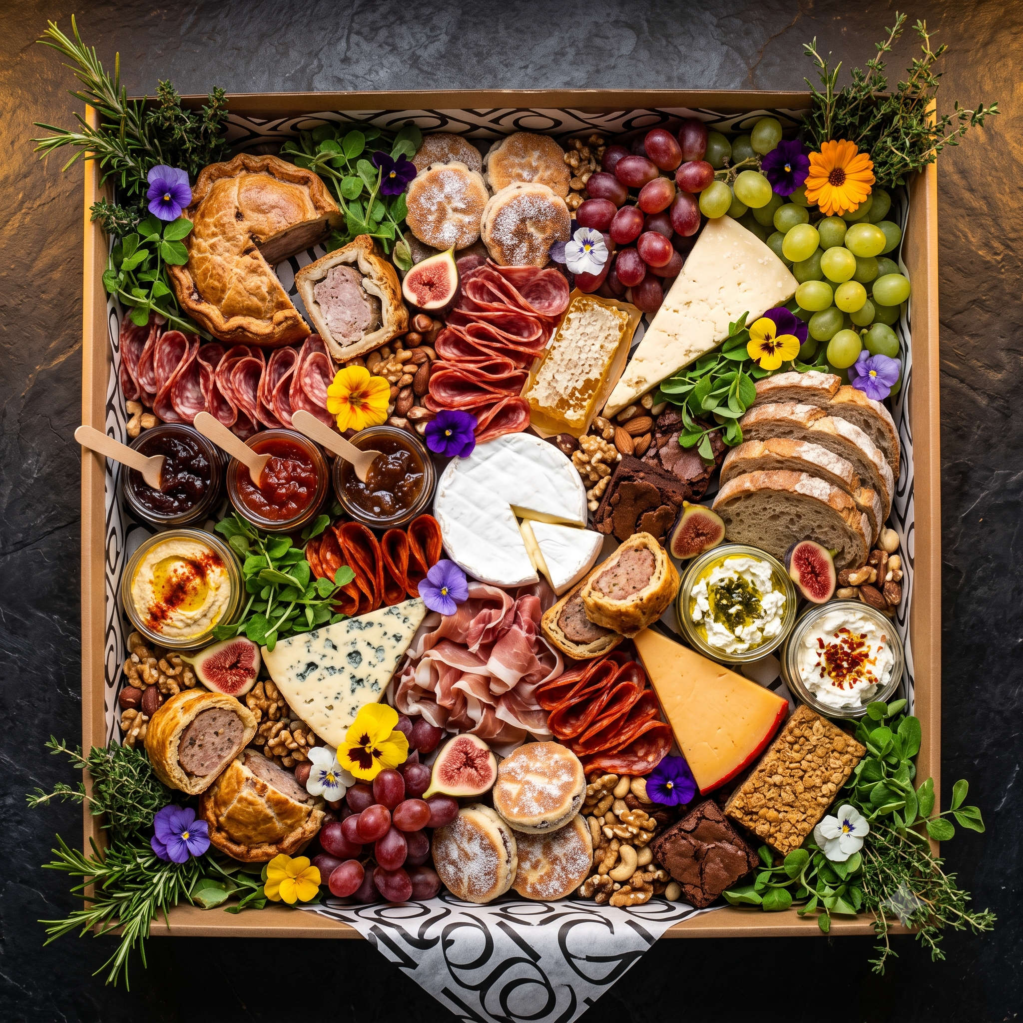 The Black Bull Grazing Box for 12