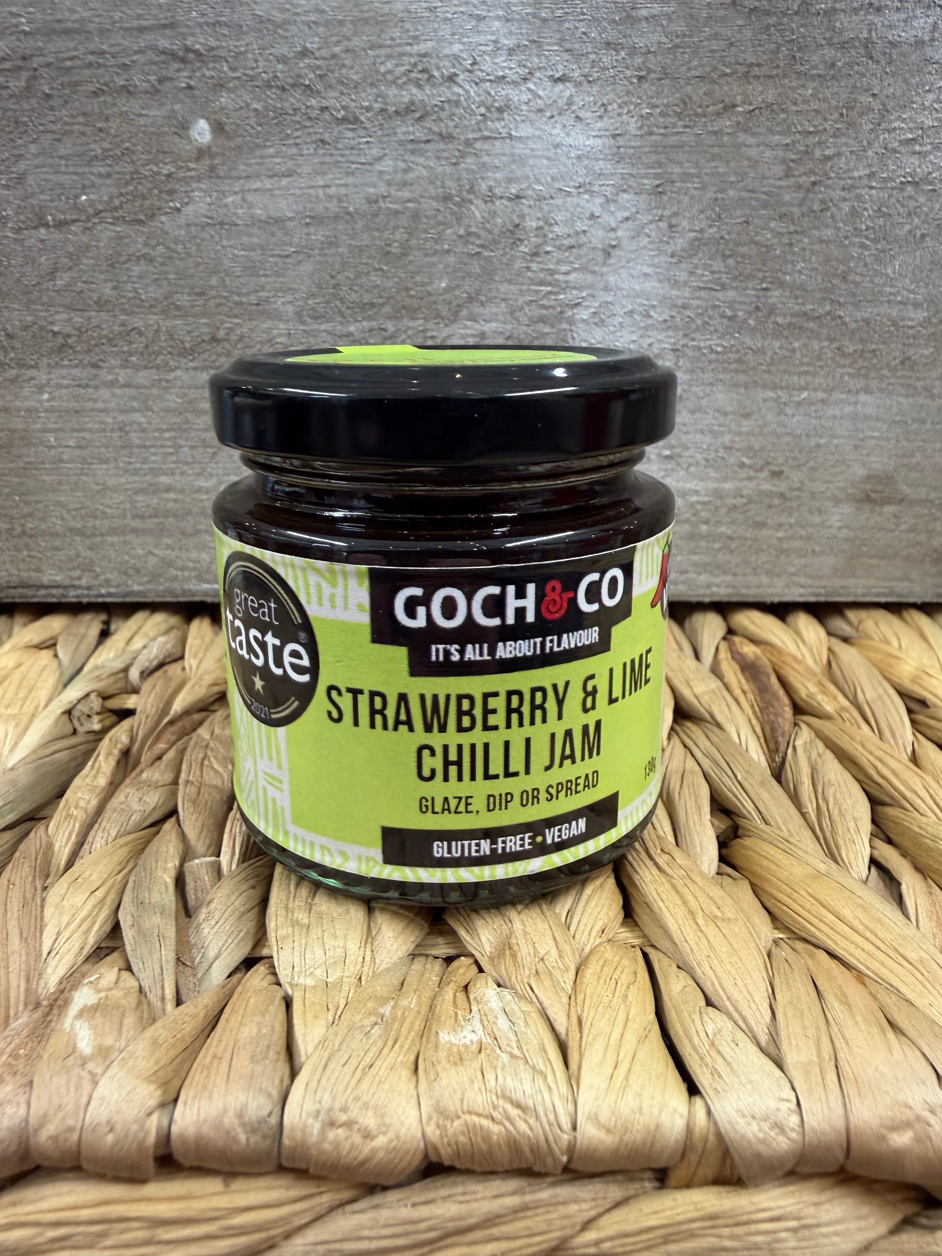 Goch & Co Strawberry & Lime Chilli Jam 130g