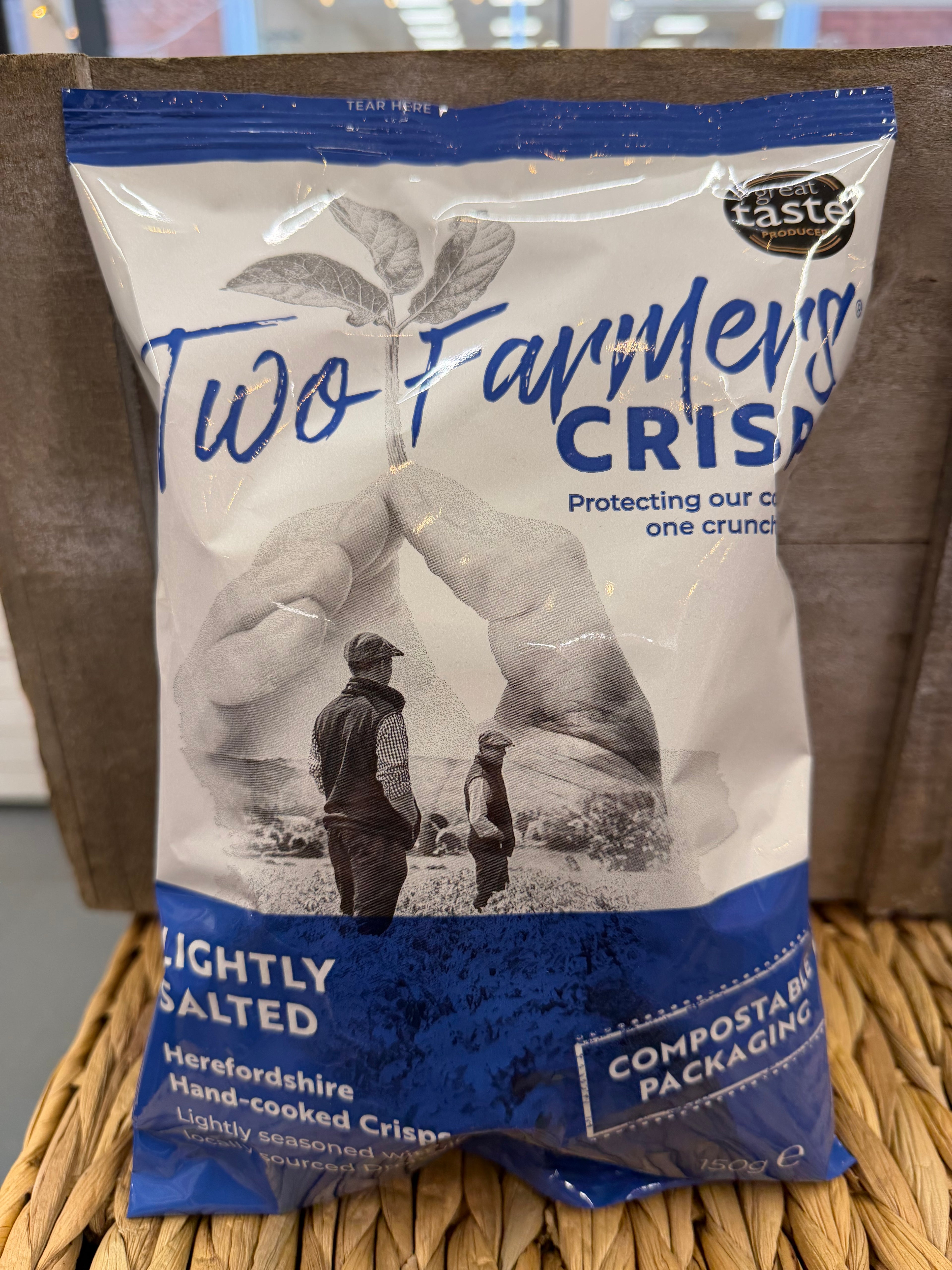 Two Farmers Crisps lightly salted 150g