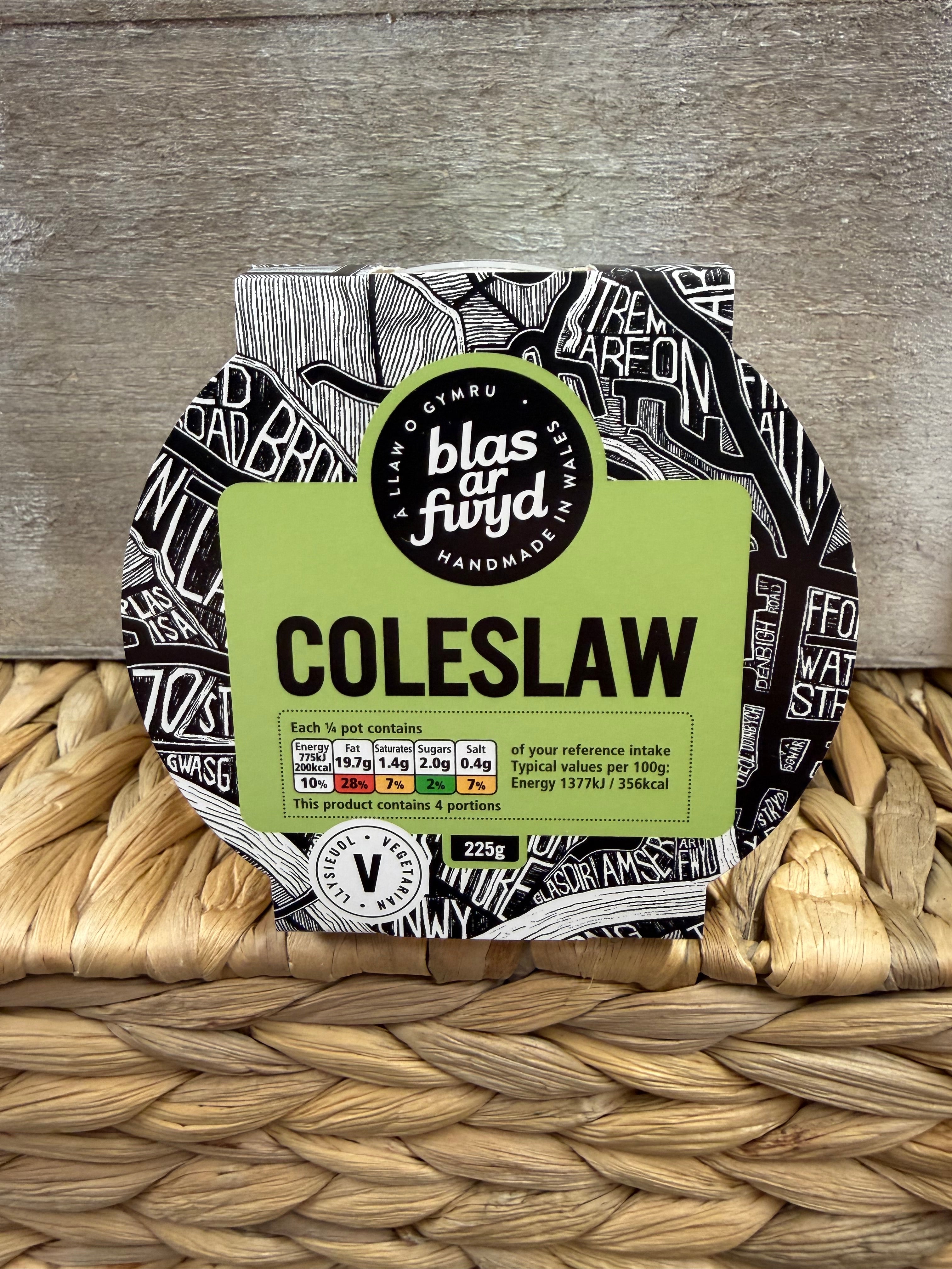 Blas ar Fwyd Coleslaw